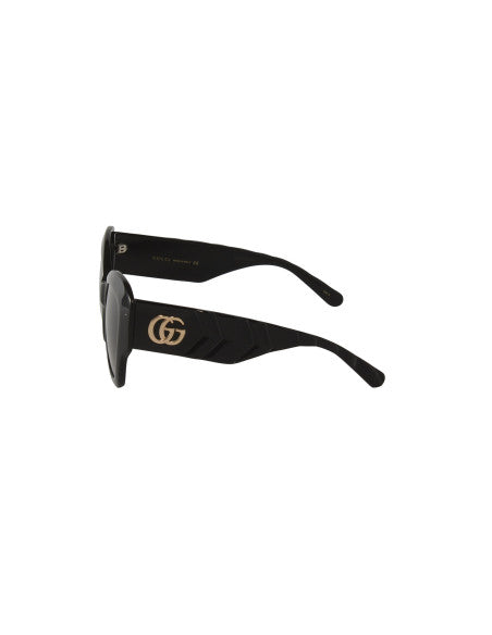 Gucci Gg0808S 001 Square Shape Negro Dorado
