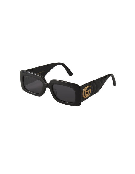 Gucci Gg0811S 001 Square Shape Negro Dorado