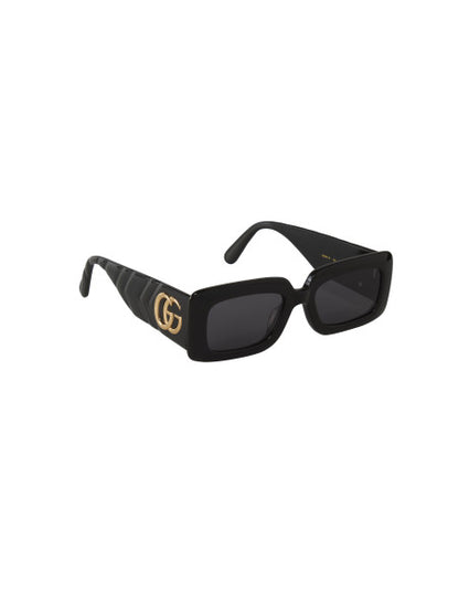 Gucci Gg0811S 001 Square Shape Negro Dorado