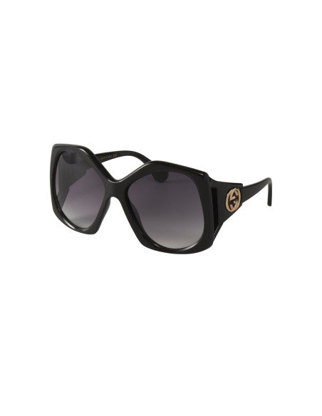 Gucci GG0875S 001 Heptagon Oversized Negro Degradado Dorado