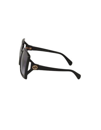 Gucci GG0876S 001 Square Oversized Negro Degradado Dorado