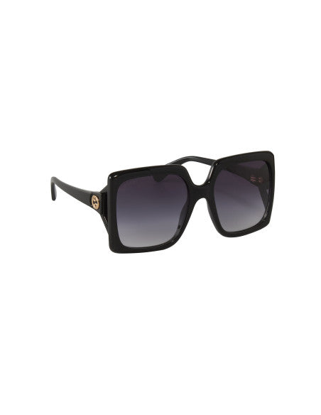 Gucci GG0876S 001 Square Oversized Negro Degradado Dorado