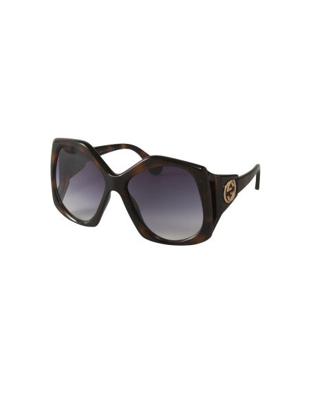 Gucci GG0876S 002 Square Oversized Carey Cafe Degradado