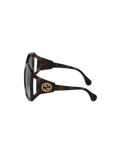 Gucci GG0876S 002 Square Oversized Carey Cafe Degradado