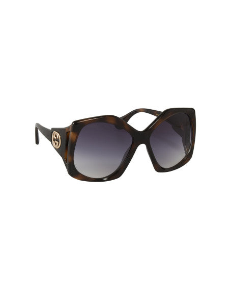 Gucci GG0876S 002 Square Oversized Carey Cafe Degradado