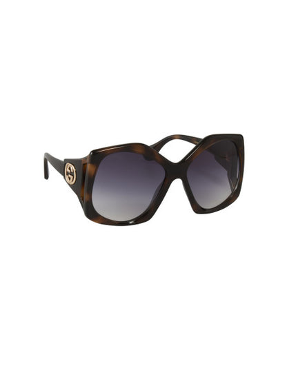 Gucci GG0876S 002 Square Oversized Carey Cafe Degradado