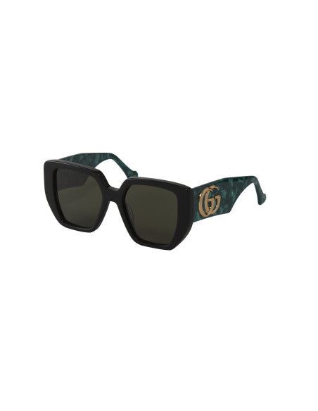 Gucci Gg0956S 001 Square Shape Negro Verde