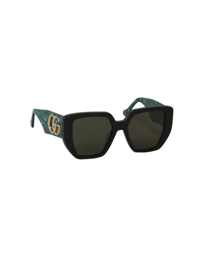 Gucci Gg0956S 001 Square Shape Negro Verde