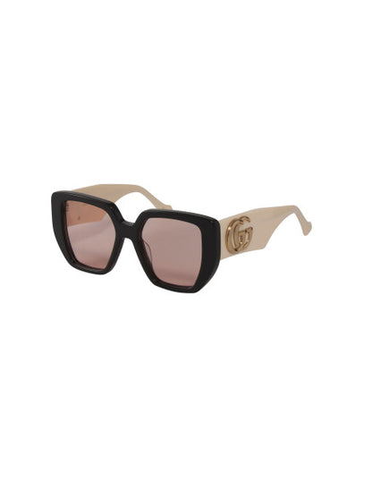 Gucci Gg0956S 002 Square Shape Beige Rosa