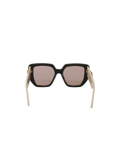 Gucci Gg0956S 002 Square Shape Beige Rosa