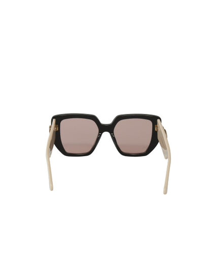 Gucci Gg0956S 002 Square Shape Beige Rosa