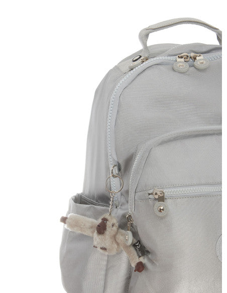 Kipling Seoul UP Laptop Backpack Kl3040 Bright Silver M10