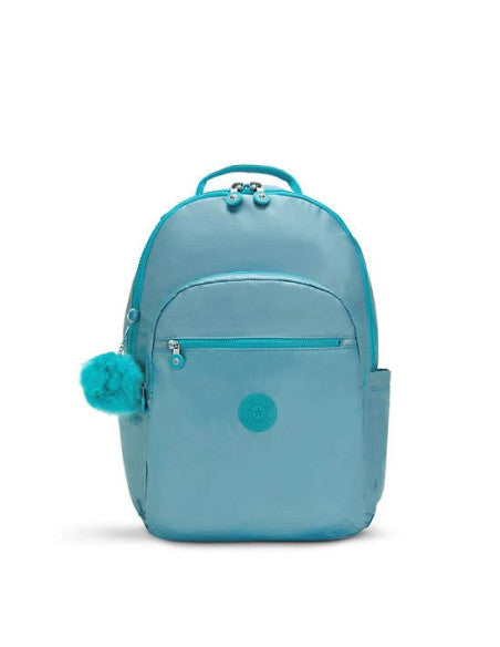 Kipling Seoul UP Laptop Backpack Kl5929 0M1 Natural Aqua Metallic M18