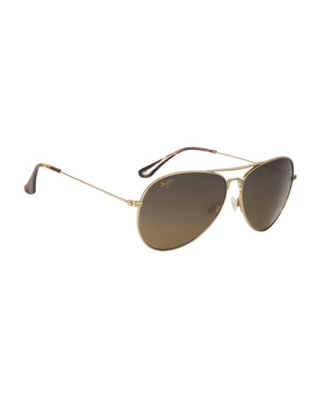 Maui Jim MJ-264-16 Mavericks Aviator Titanium Polarized Coffe