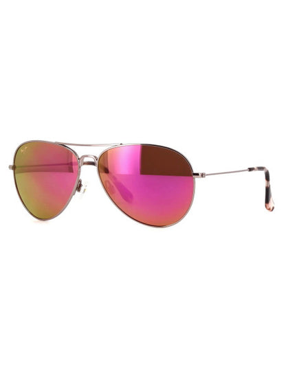 Maui Jim MJ-264 16R Mavericks Aviator Titanium Polarized Pink