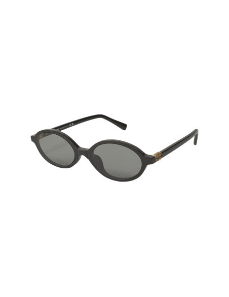 Miu Miu MU 04ZS 1AB-5S0 Oval Shape Black Gold
