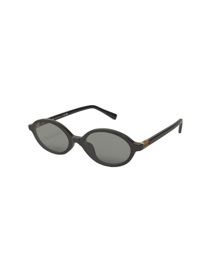 Miu Miu MU 04ZS 1AB-5S0 Oval Shape Black Gold