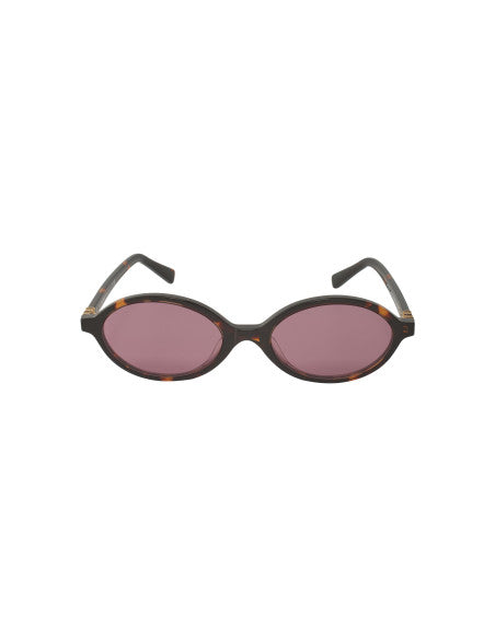 Miu Miu MU 04ZS VAU-5OD Oval Shape Tortoise Wine