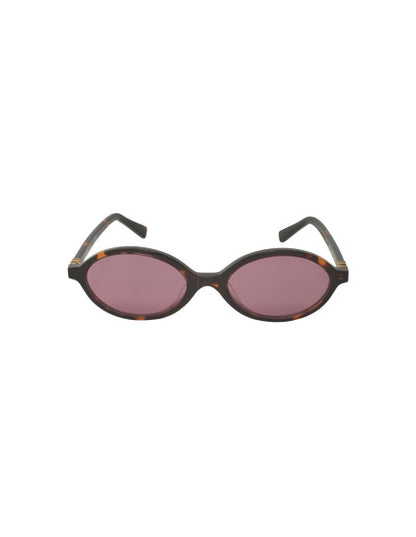 Miu Miu MU 04ZS VAU-5OD Oval Shape Tortoise Wine