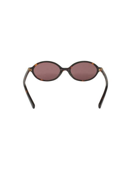 Miu Miu MU 04ZS VAU-5OD Oval Shape Tortoise Wine
