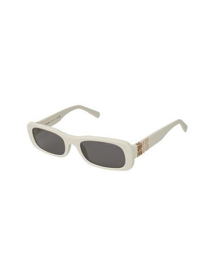 Miu Miu MU 08Z 142-5S0 rectangle shape White Gold