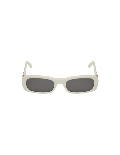 Miu Miu MU 08Z 142-5S0 rectangle shape White Gold