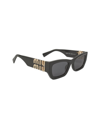 Miu Miu MU 09WS 1AB-5S0 Square Shape Black Gold
