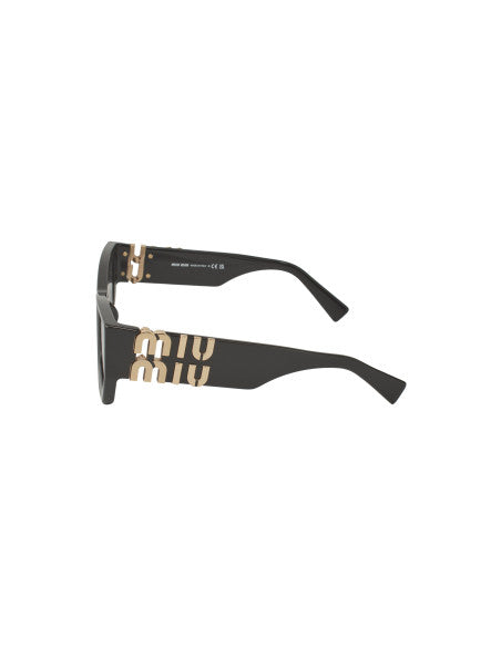 Miu Miu MU 09WS 1AB-5S0 Square Shape Black Gold