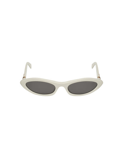 Miu Miu MU 09YS 142-5S0 Oval Shape White Black