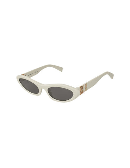Miu Miu MU 09YS 142-5S0 Oval Shape White Black