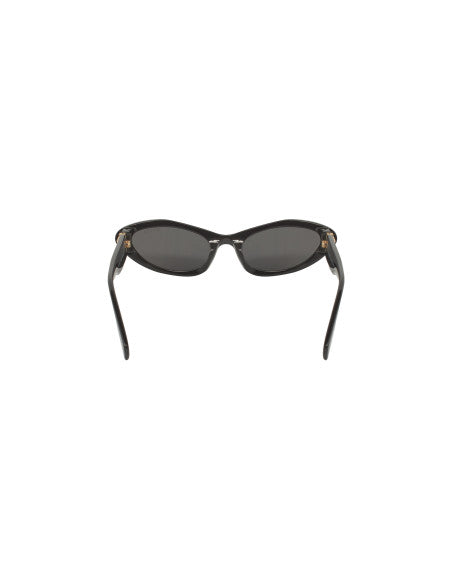 Miu Miu MU 09YS 1AB-5S0 Oval Shape Black Gold