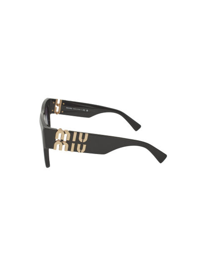 Miu Miu MU 10WS 1AB-5D1 Square Shape Black Gold