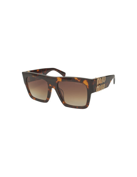 Miu Miu MU 10WS VAU-6S1 Square Shape Tortoise Gold