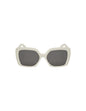 Miu Miu MU 10Y 142-5S0 Square shape White Gold