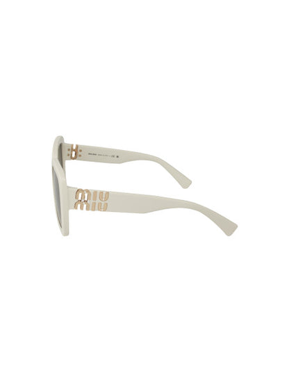 Miu Miu MU 10Y 142-5S0 Square shape White Gold