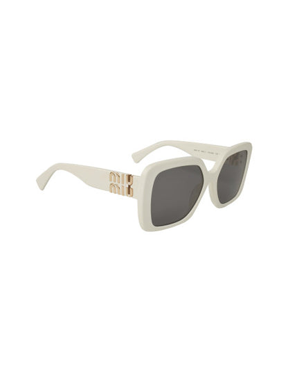 Miu Miu MU 10Y 142-5S0 Square shape White Gold