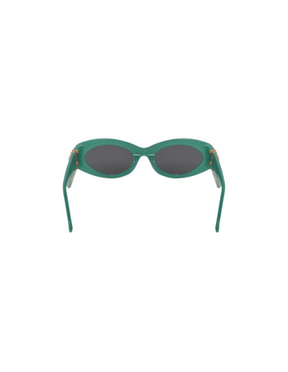 Miu Miu MU 11WS 15H-5S0 Oval Shape Green Dark