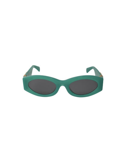 Miu Miu MU 11WS 15H-5S0 Oval Shape Green Dark