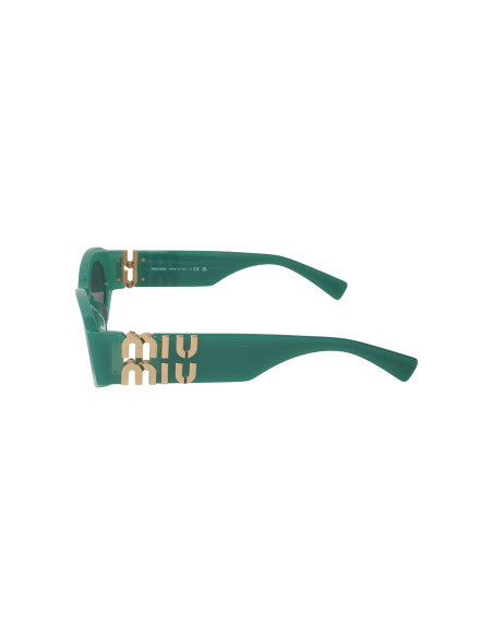 Miu Miu MU 11WS 15H-5S0 Oval Shape Green Dark