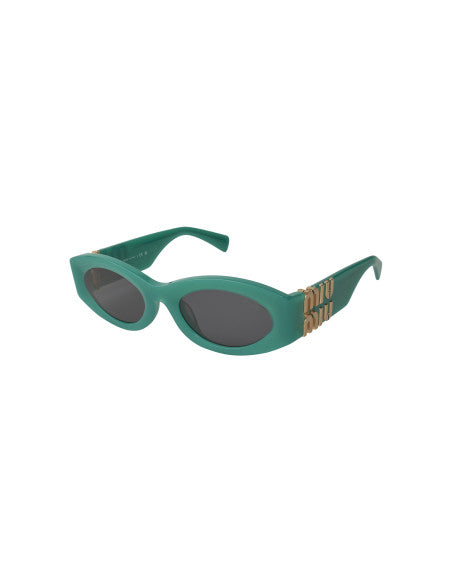 Miu Miu MU 11WS 15H-5S0 Oval Shape Green Dark