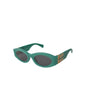 Miu Miu MU 11WS 15H-5S0 Oval Shape Green Dark