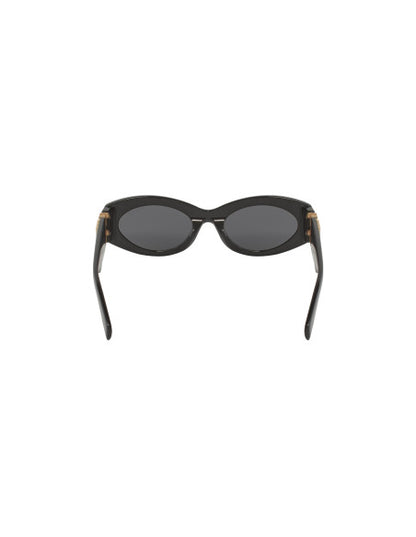 Miu Miu MU 11WS 1AB-5S0 Oval Shape Black Gold