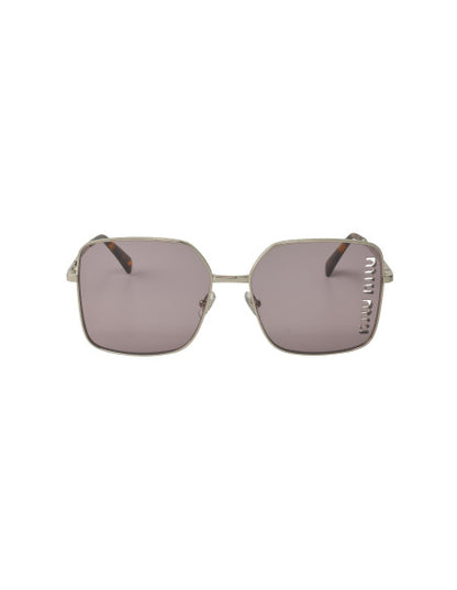 Miu Miu MU 51YS 1BC-03V Square Shape Silver Violet Mirror