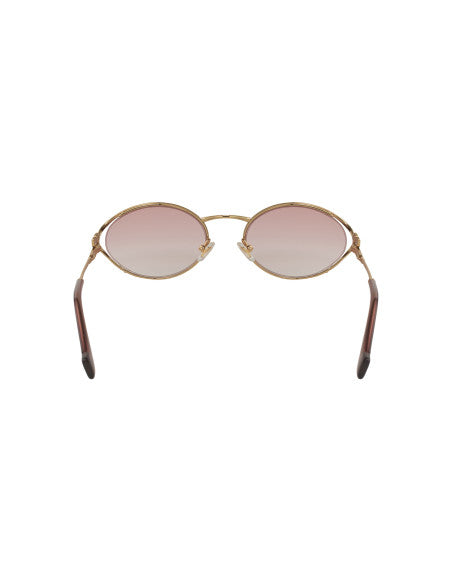 Miu Miu MU 52YS 5AK-06S Oval Shape Pink Gradient Gold