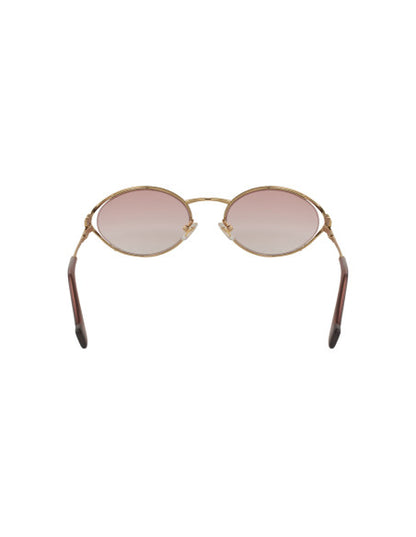 Miu Miu MU 52YS 5AK-06S Oval Shape Pink Gradient Gold