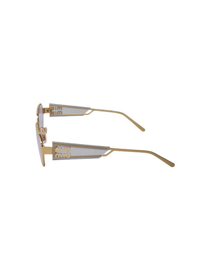 Miu Miu MU 53WS ZVN-05S Square Shape Pale Gold Violet