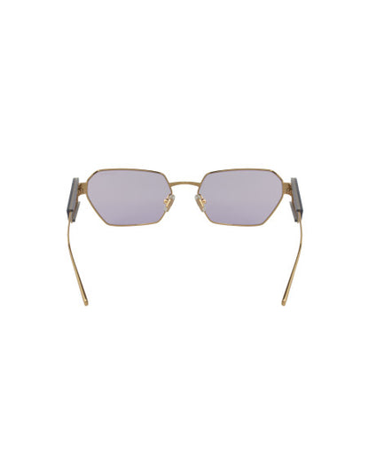 Miu Miu MU 53WS ZVN-05S Square Shape Pale Gold Violet