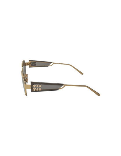 Miu Miu MU 53WS ZVN-5S0 Square Shape Gold Black