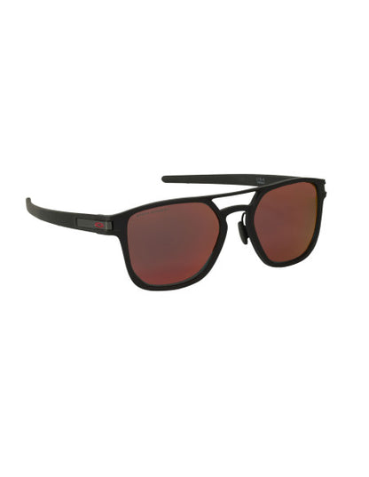 Oakley OO4128 0553 Latch Alpha Matte Black Prizm Ruby Polarized