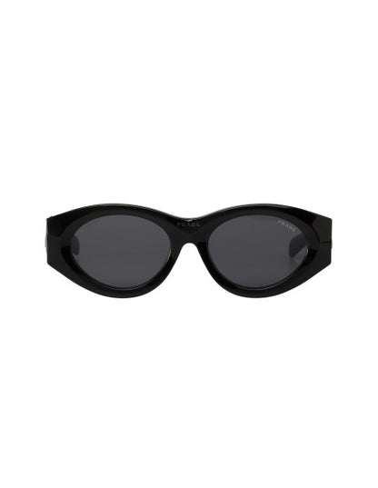 Prada SPR 20ZS 1AB-5S0 Square Shape Negro Plata